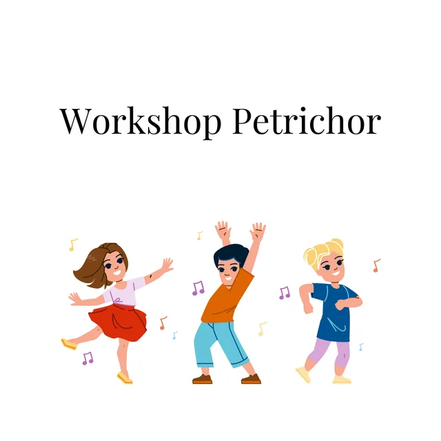 Illustration du Workshop Petrichor : trois enfants qui dansent